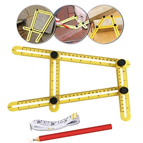 Angleizer Template Tool Multi-Angle Measuring Ruler Perfect for Handymen Builders Craftsmen