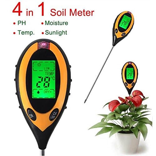 4 In 1 Electronic Soil Tester PH Humidity Temperature Analyzer