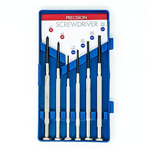 ISSIKI Micro Precision Screwdriver Set 6pc Stainless &amp; Carbon Steel for Repairing Glasses Toys Eelectronics