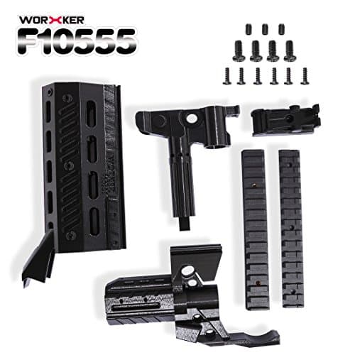 Worker F10555 3D Printing Upgrade Version Modified Decor Kit for nerf stryfe - Black