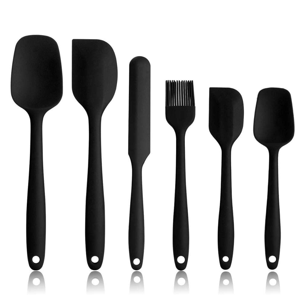 Core  Silicone   Kitchen   Spatula  Utensils Set - 6 Piece Non Stick, Heat Resistant,  Cooking  and Baking Set.