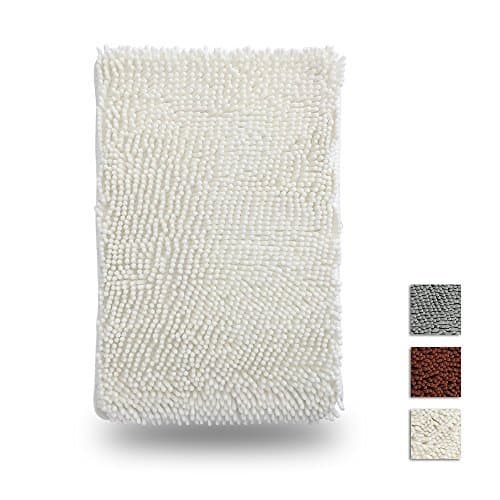 Updated Anti-Skidding Bath Mat, Thickened and Environment-Friendly Bath, Kitchen, Guest Room Mat - Beige 20 x 32 Inches