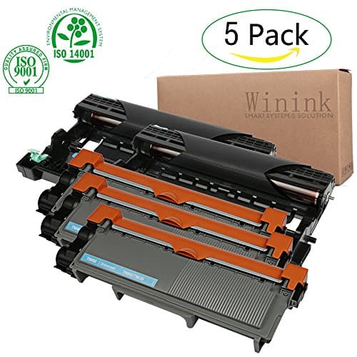 5-Pack Winink Replacement Toner and Drum Set for Brother TN660 TN-660 TN630 DR630 (3High Yield Black Toner, 2 High Yield Black Drum) Replacement for Brother hl-l2340dw dcp l2540dw hl-l2300d mfc-l2700d