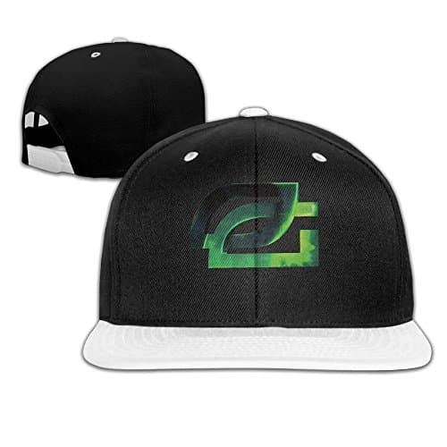 OpTic Gaming Flat Snapback Classic Hip Hop Hat White