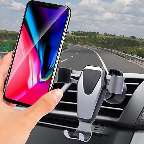 Car Phone Mount, ANTAOLE Gravity Linkage Super Easy Smart Auto Lock One Hand Operate Air Vent Phone Holder, Universal for iPhone X/8/Plus/7/6/6s, Samsung Galaxy, LG, HTC and more