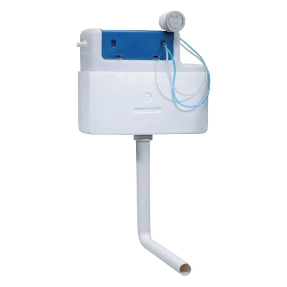 Home Standard Cascade Side Inlet Pneumatic Concealed Dual Flush Cistern