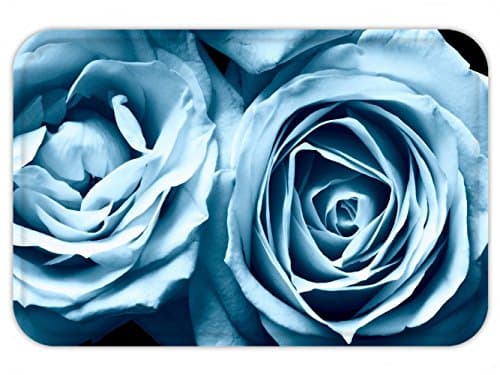 Creative Com table Style Door Mat Beautiful Light Blue Rose Flower Doormat Size Doormat Floor Mat Indoor Outdoor Decorate Your Home