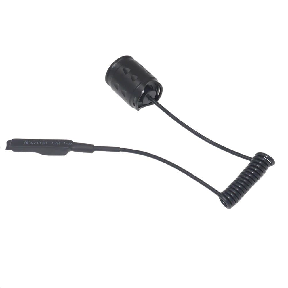 WKDUN INC Dual Mode 2 Mode Remote Pressure Switch Rat Tail Switch for T20 IR 38mm Lens Flashlight Torch,Di-functional 2-in-1 Pressure Switch for T20 Flashlight Torch(Rat Tail Only)