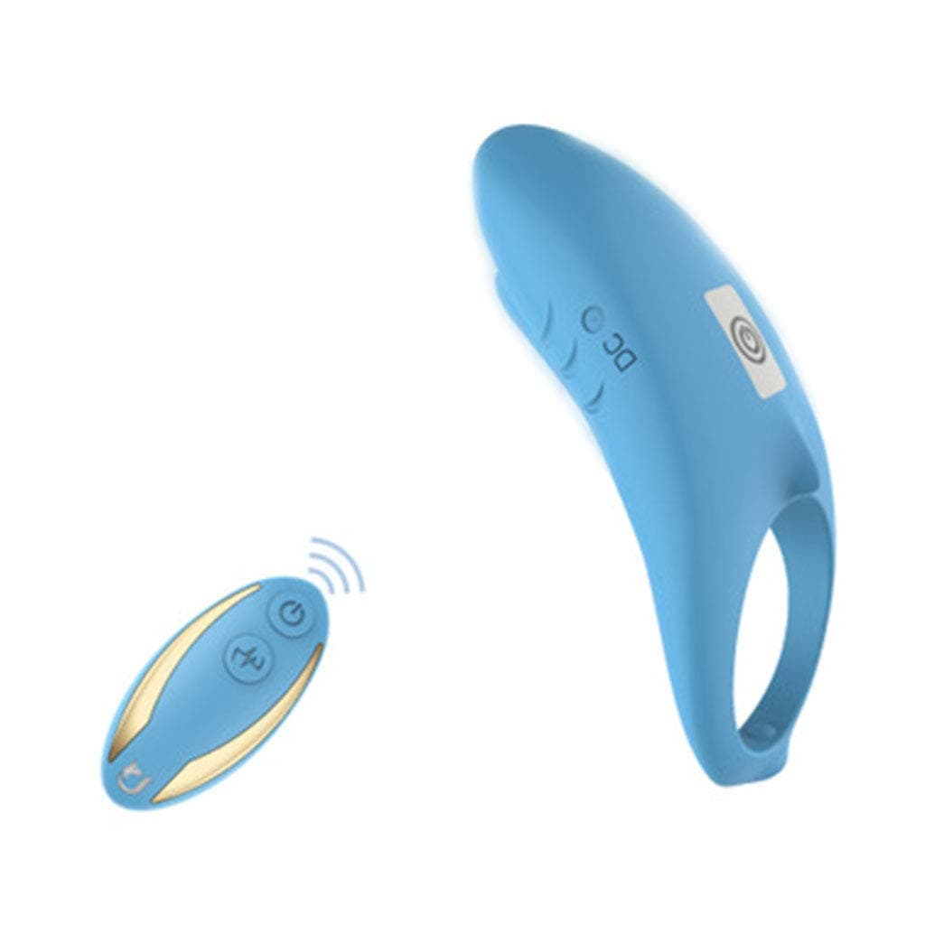 9 Speed Enhancing Ring Shark Shape Wireless Delay Lock Loop Toy Men Couples