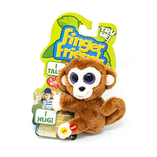 Finger Friends Huggable Interactive Talking Stuffed Plush Toy - Monkey