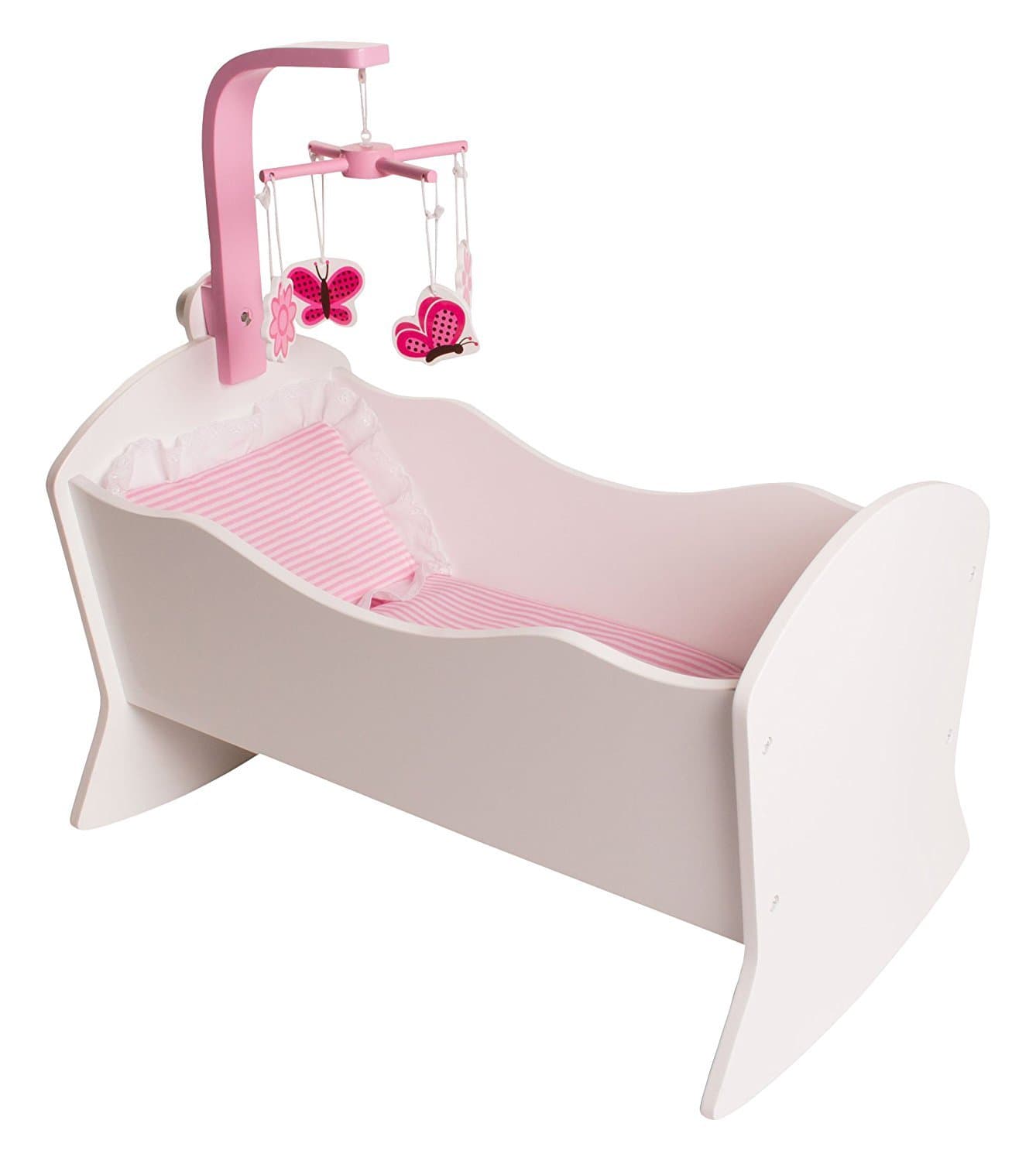 Playtime by Eimmie Cradle Set - Doll Accessories - Bedroom Set for 18 Inch Dolls