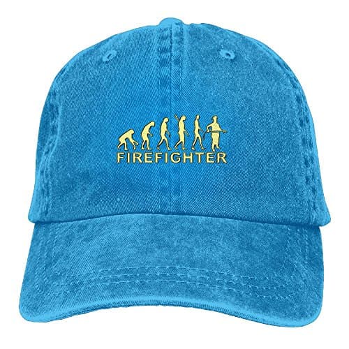 Firefighter Evolution Unisex Washed Twill Cotton Baseball Cap Vintage Adjustable Hat