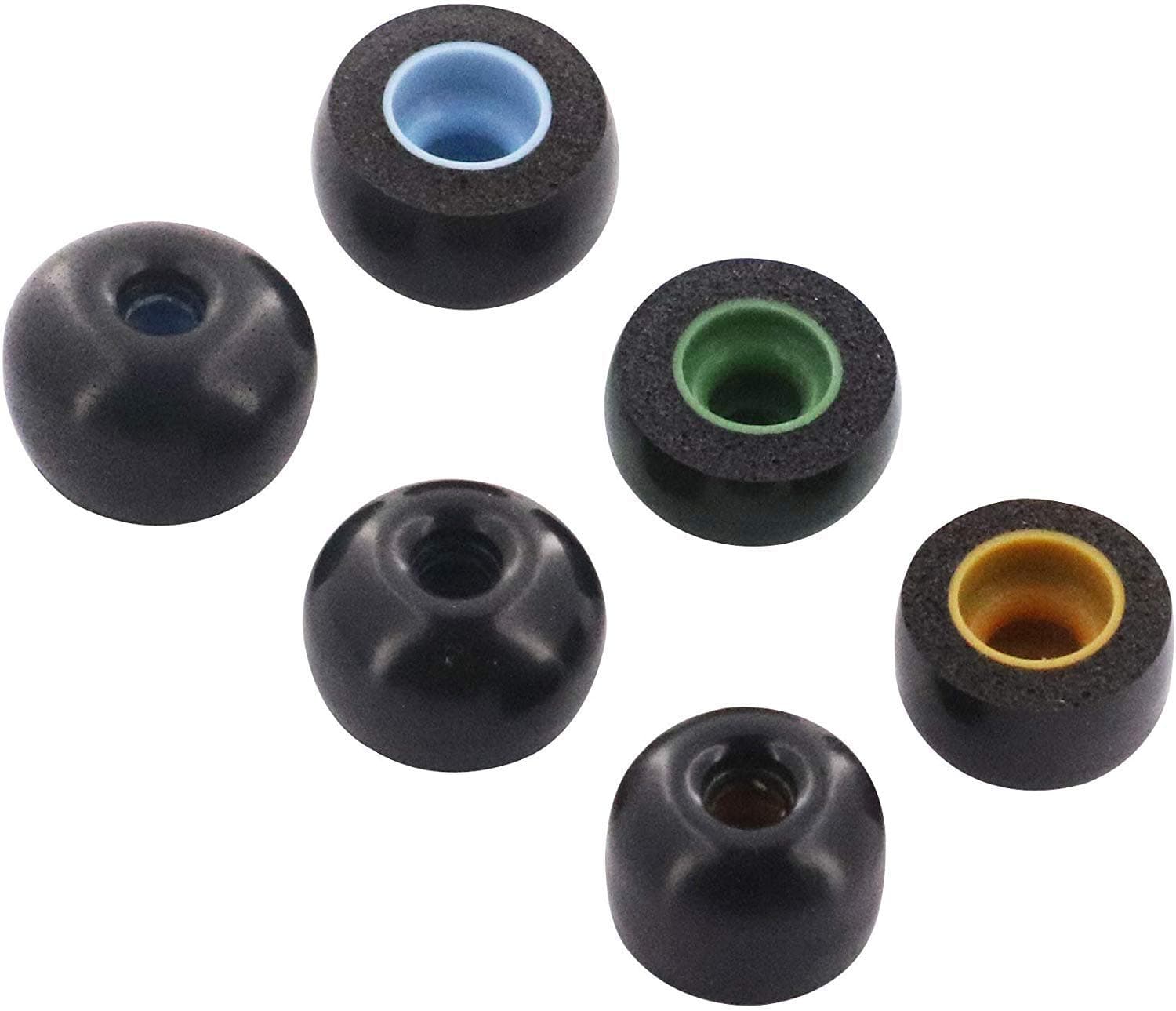 Foam Ear Tips Replacement Kit for Galaxy Buds SM-R170/ Jabra 65t/ Jabra 75t Headphones, 3 Pairs Memory Foam Ear Tips, in Case, for Jabra 65t 75t SM-R170 Headphones TWS, S M L