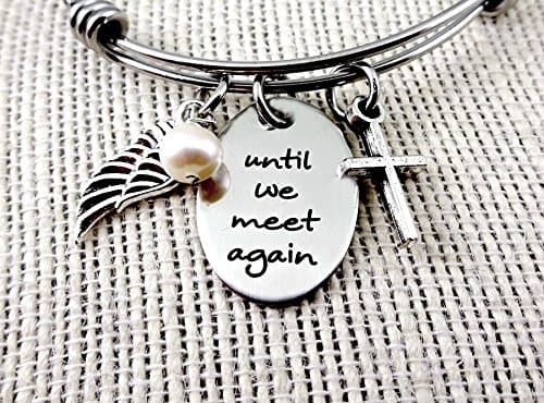 Until We Meet Again Remembrance Bangle Bracelet