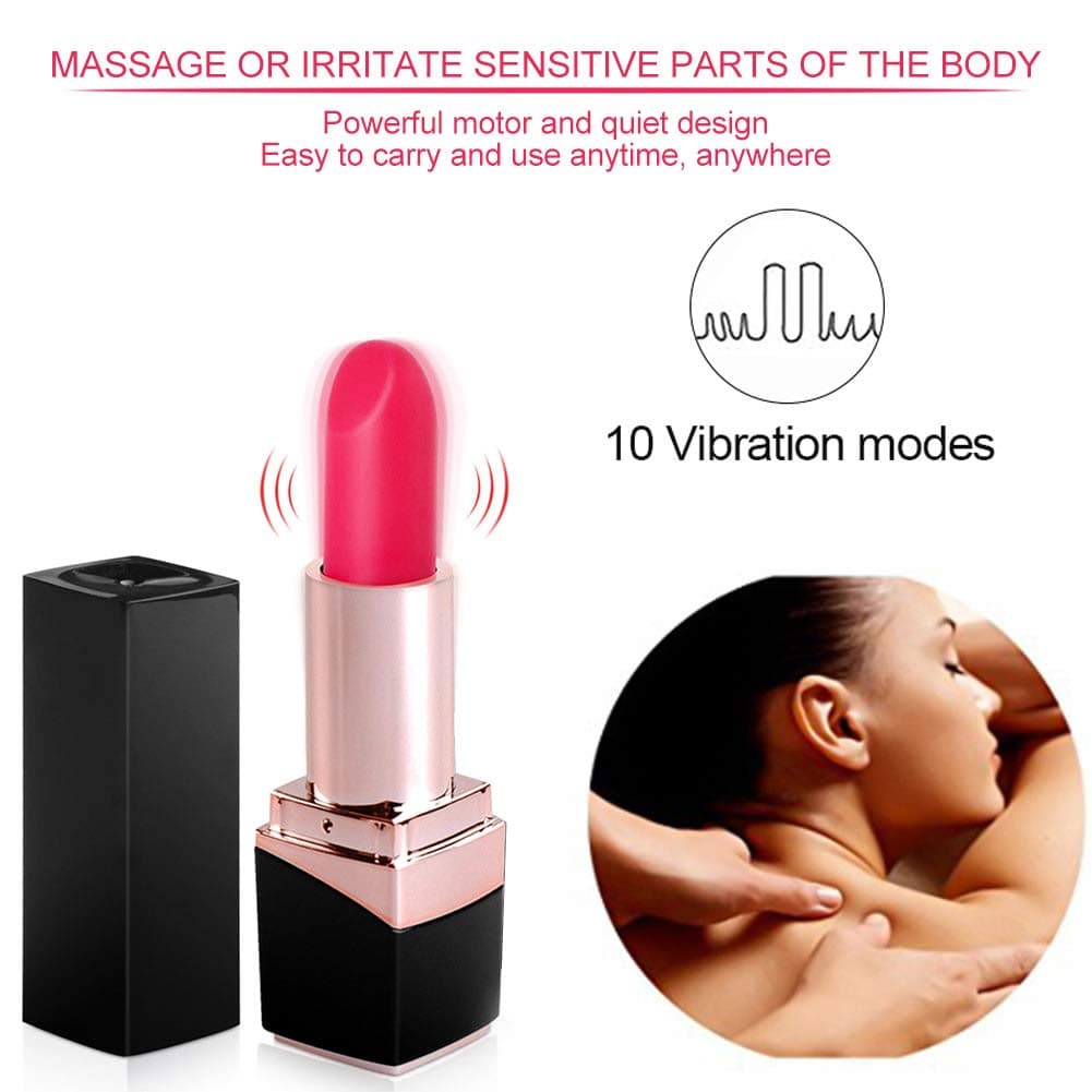 Pleasure Lipstick Body Massage Silicone Roller Stick - Deep Tissue, Trigger Point Massage Muscle Sore Muscles - Myofascial Release, Exercise Recovery ,Mini G Sports Vibrador