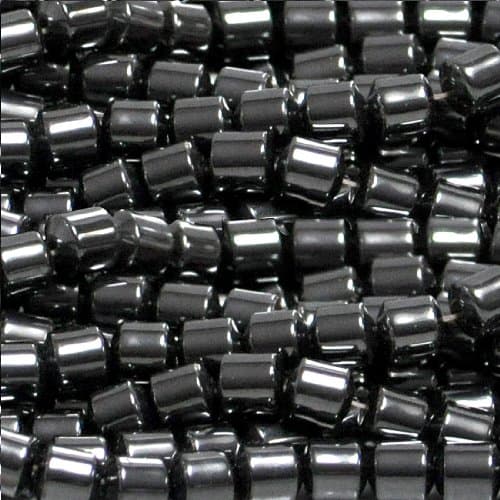 HEALING HEMATITE 6MM ROUND DRUM BEAD AA+ BEADS