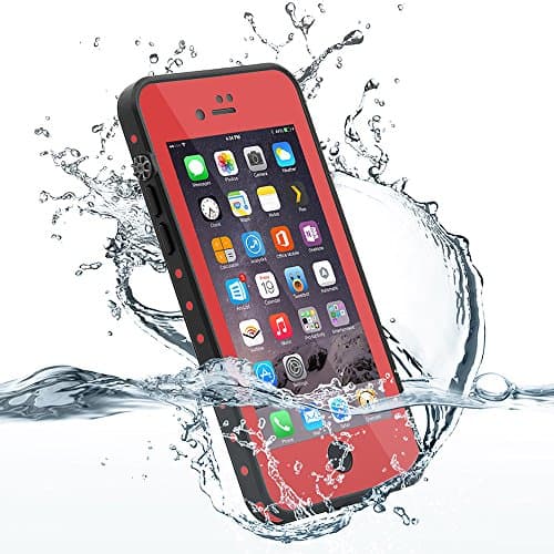 HESGI Thin IP68 Waterproof Case for Apple iPhone 7 - Red