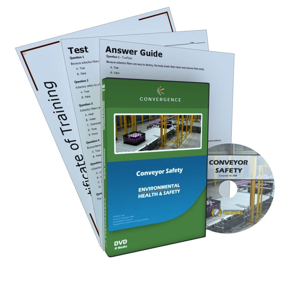 Convergence C-408 Conveyor Safety Training Program DVD, 26 minutes Time