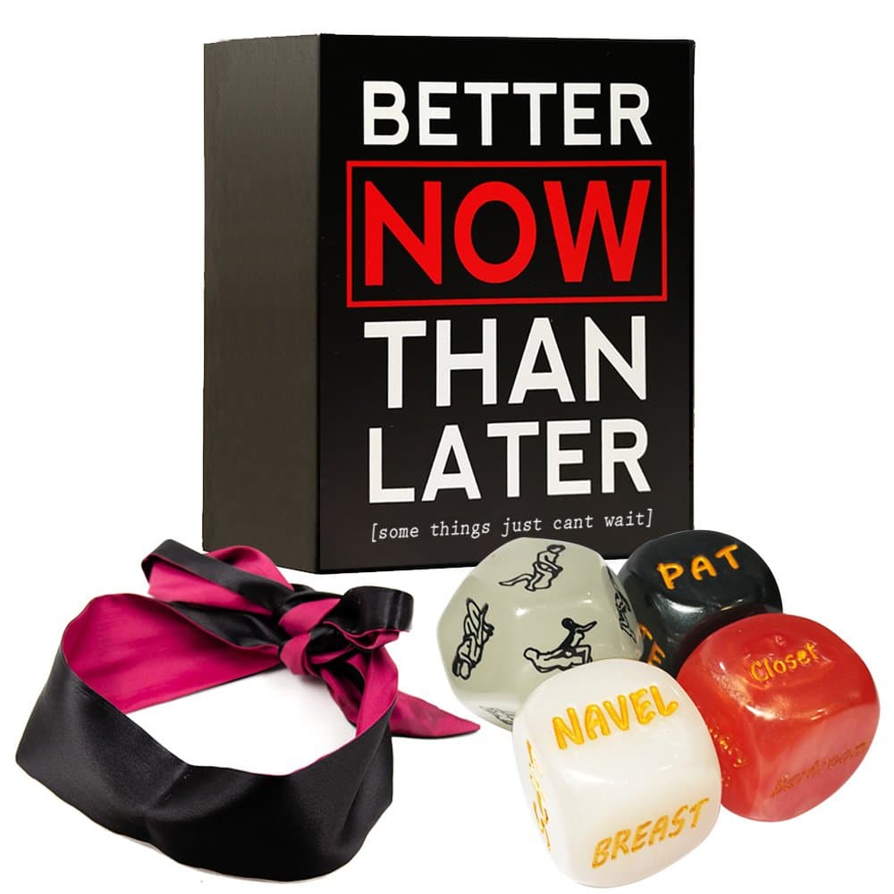 Better Now Than Later | A Fun Date Night Box Dice Game for Couples, Married, Newlywed, Adults, Wedding, Anniversary, Relationships, Bachelorette, Bridal Shower | Gift for Him and Her