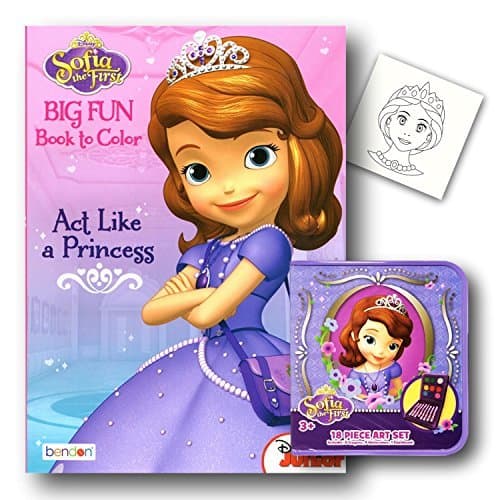 Disney Sofia the First Coloring Book Art Activity Set (Coloring Book & Art Set with Bonus Stickers)