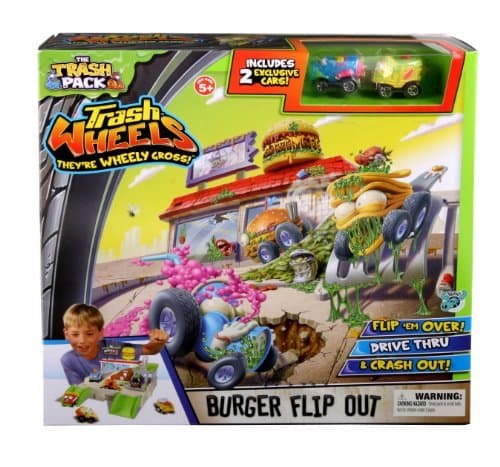 Trash Pack Wheels Burger Flip Out Playset by Trash Pack