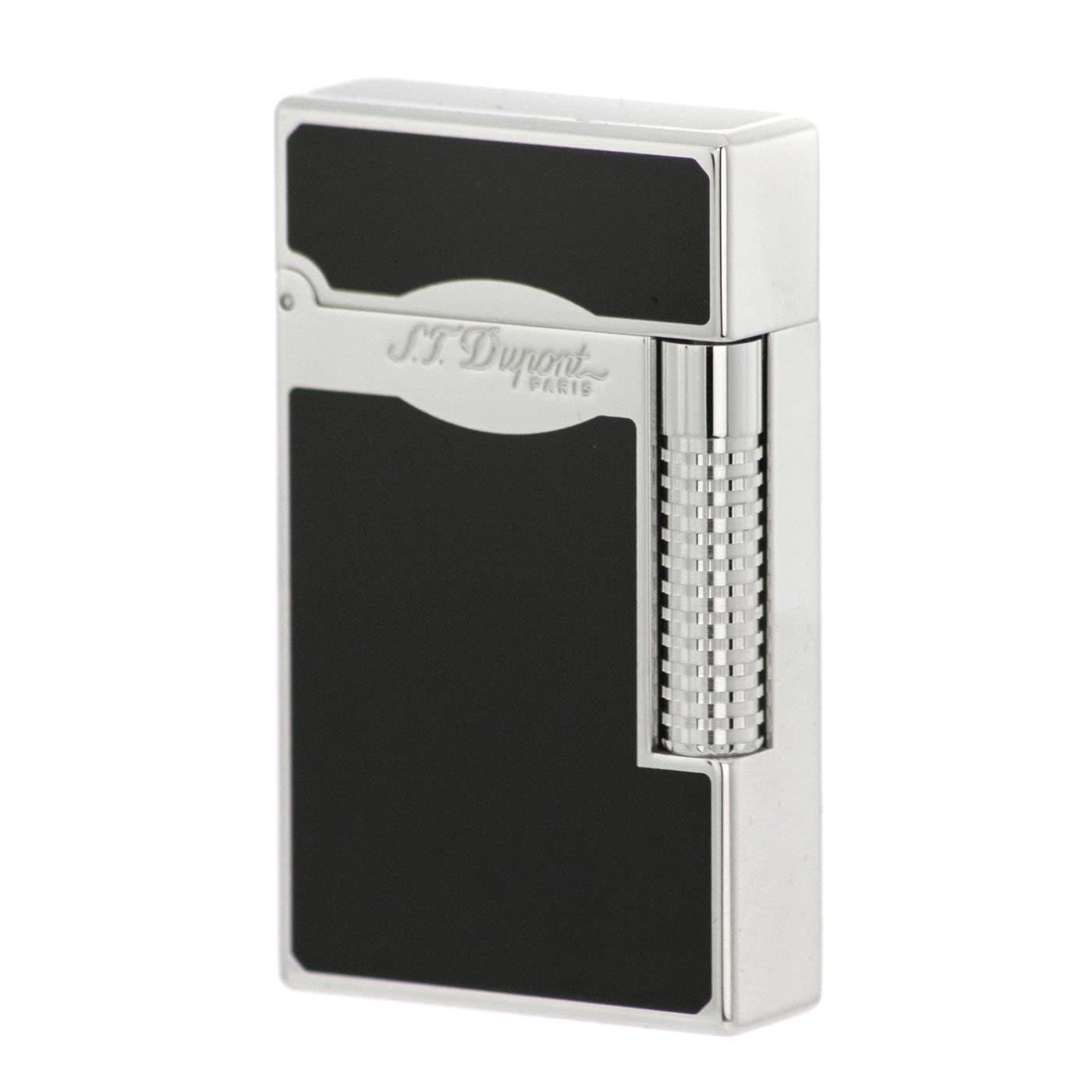 Refillable Lighter - Candle Lighter - Gas Lighter - Electronic Gas Lighter - Cigar Lighter - Windproof Lighter - Stormproof Lighter - Lighter Ligne 2 Le Grand Laque Noire