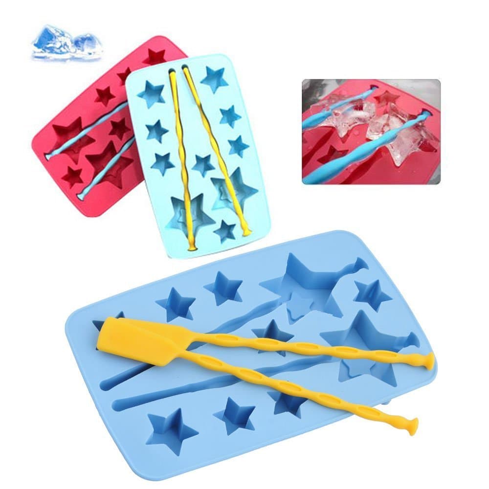 1 Ice tray with 2 magic wand and 8 mini stars