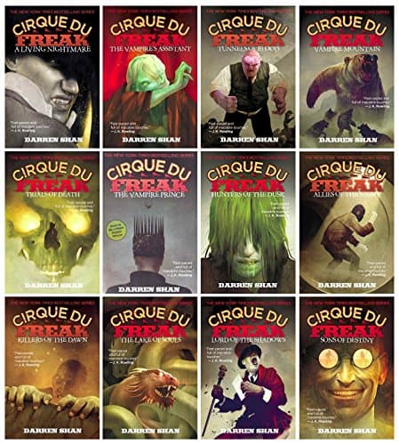 Darren Shan's Cirque Du Freak 12 Book Bundle Collection Set: Nightmare / Vampire / Tunnels / Trials / Prince / Hunters / Allies Night / Killers Dawn / Lake Souls / Lord Shadows / Sons Destiny Paperback – January 1, 2000