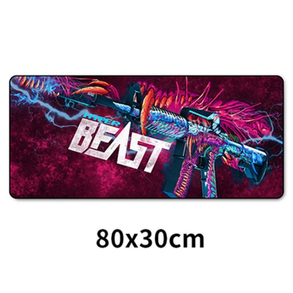 AURORBOY Large Gaming Mouse Pad Computer Gamer Cs Go Keyboard Mouse Mat Hyper Beast Desk Mousepad for Pc 80X30Cm