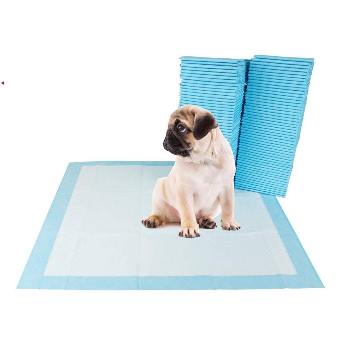 SECOM Dog Training Pads/Training Pee and Potty Pads with Quick Drying Surface and Absorbent Core/Suitable for Small/Large Breed Puppies/Size: XL/L-60 cm X H- 90 cm, 20 Piece