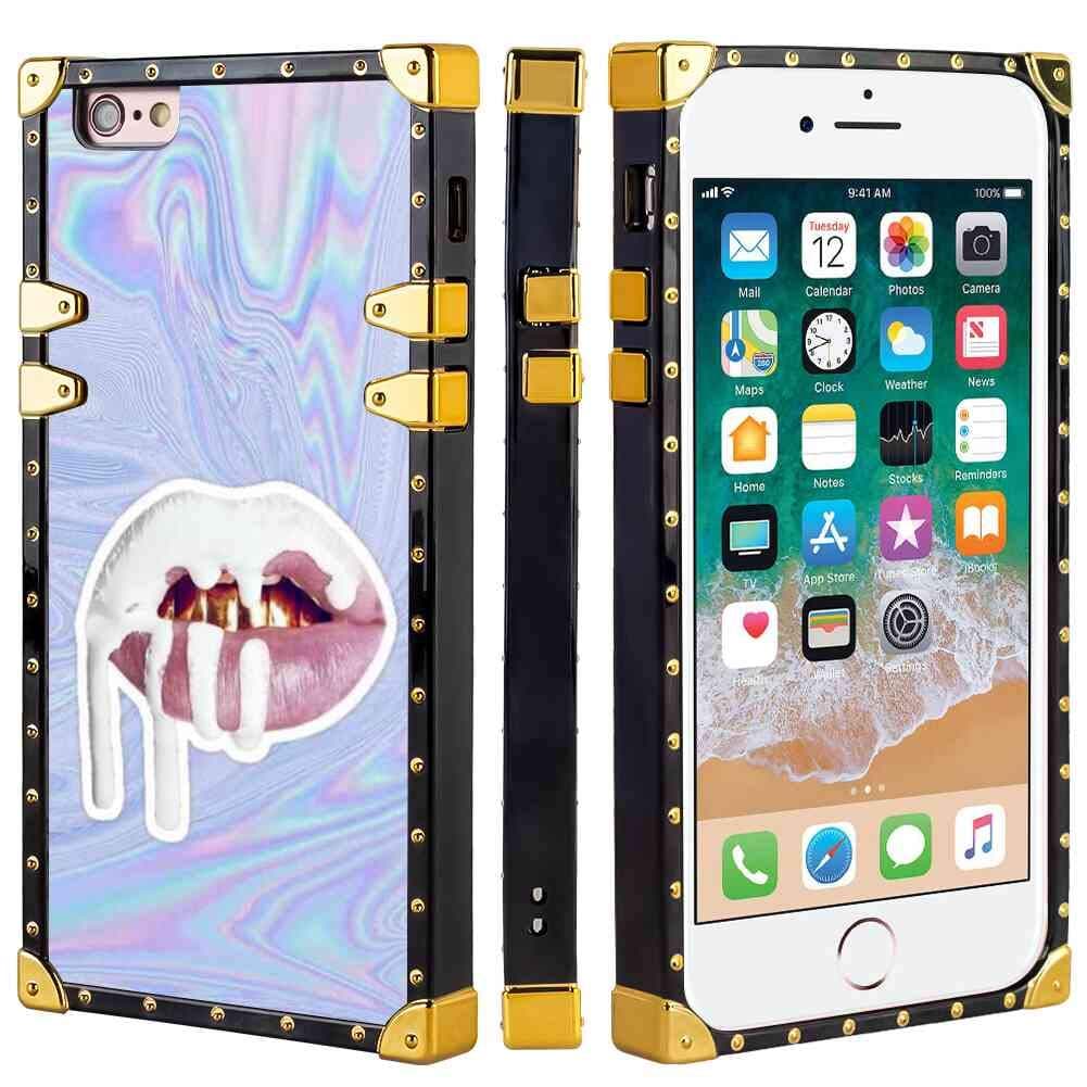 uagksaa Square Corner Cover Case Fit for iPhone 6 (2014), iPhone 6S (2015) 4.7" Do Astronauta Do Free Fire