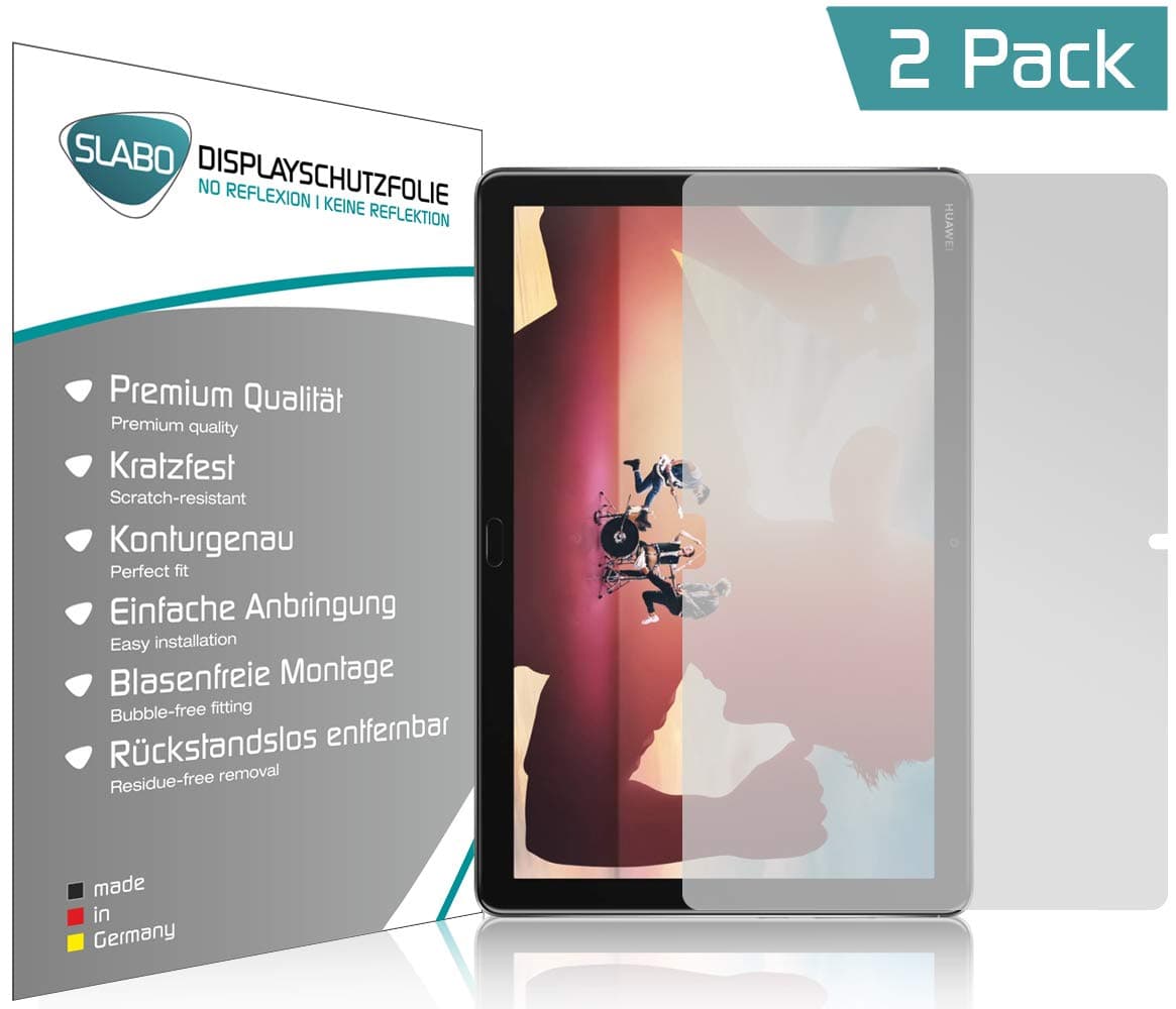 Slabo 2 x screen protector for Huawei MediaPad M5 Lite (10.1") screen protection film protectors No Reflexion MATTE