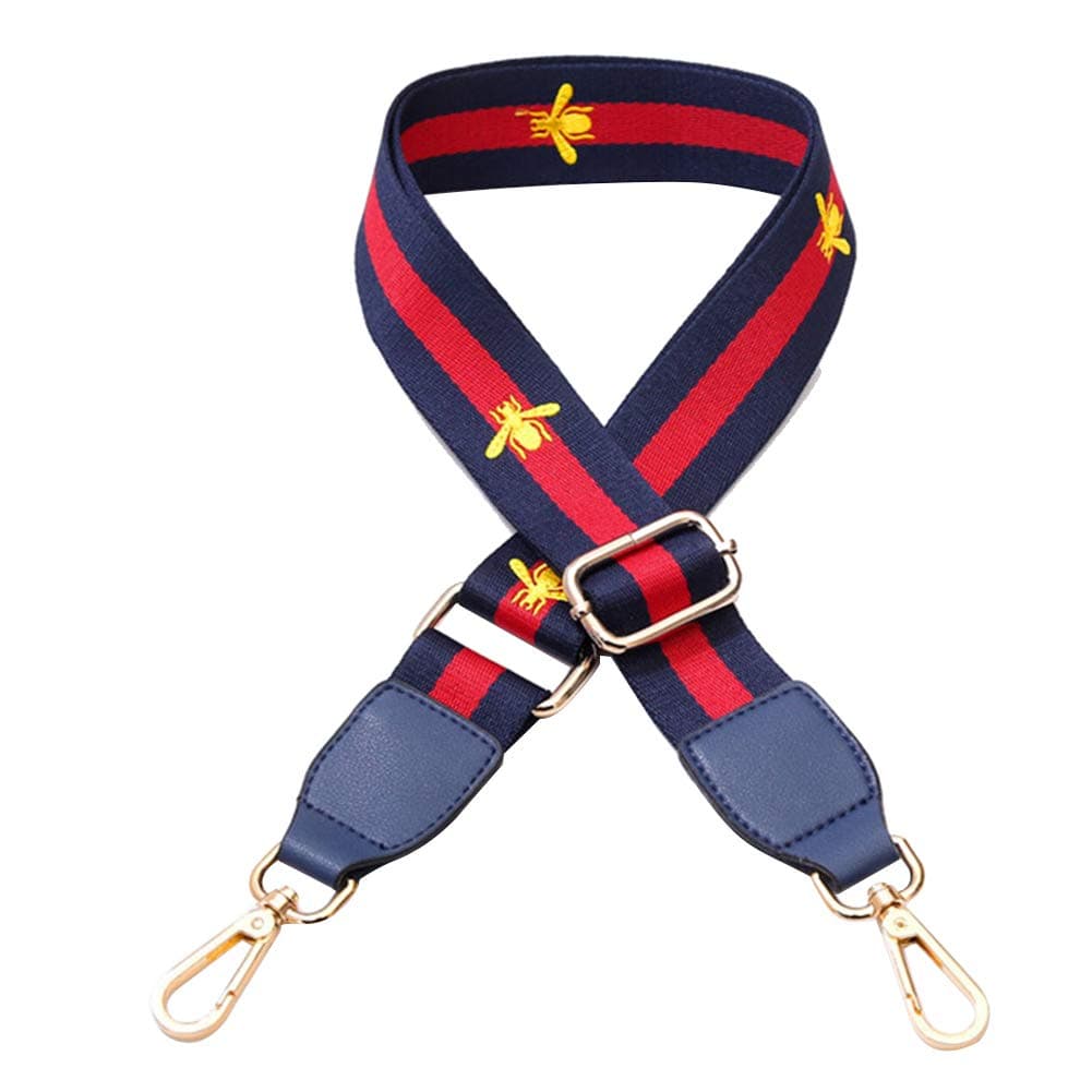 TININNA Woven Replacement Shoulder Bag Strap,82-130cm Adjustable Canvas Handbag Strap,Striped Ethnic Crossbody Handle Bag Strap