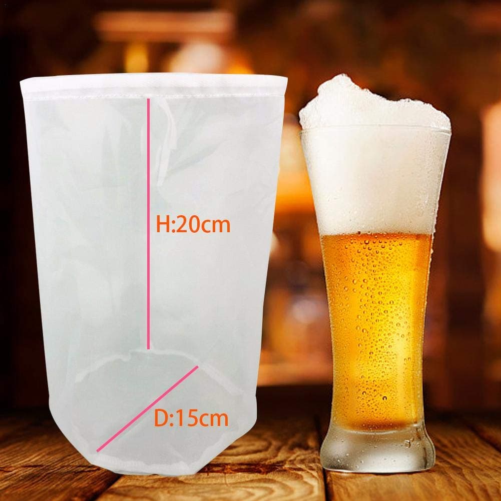 Wine Filter Bag, Mesh Milk Net Strainer Reusable Nylon Cheesecloth 8 Sizes Cold Brew Bag Best for Straining Food Nut Milk Beer Brewing Wine