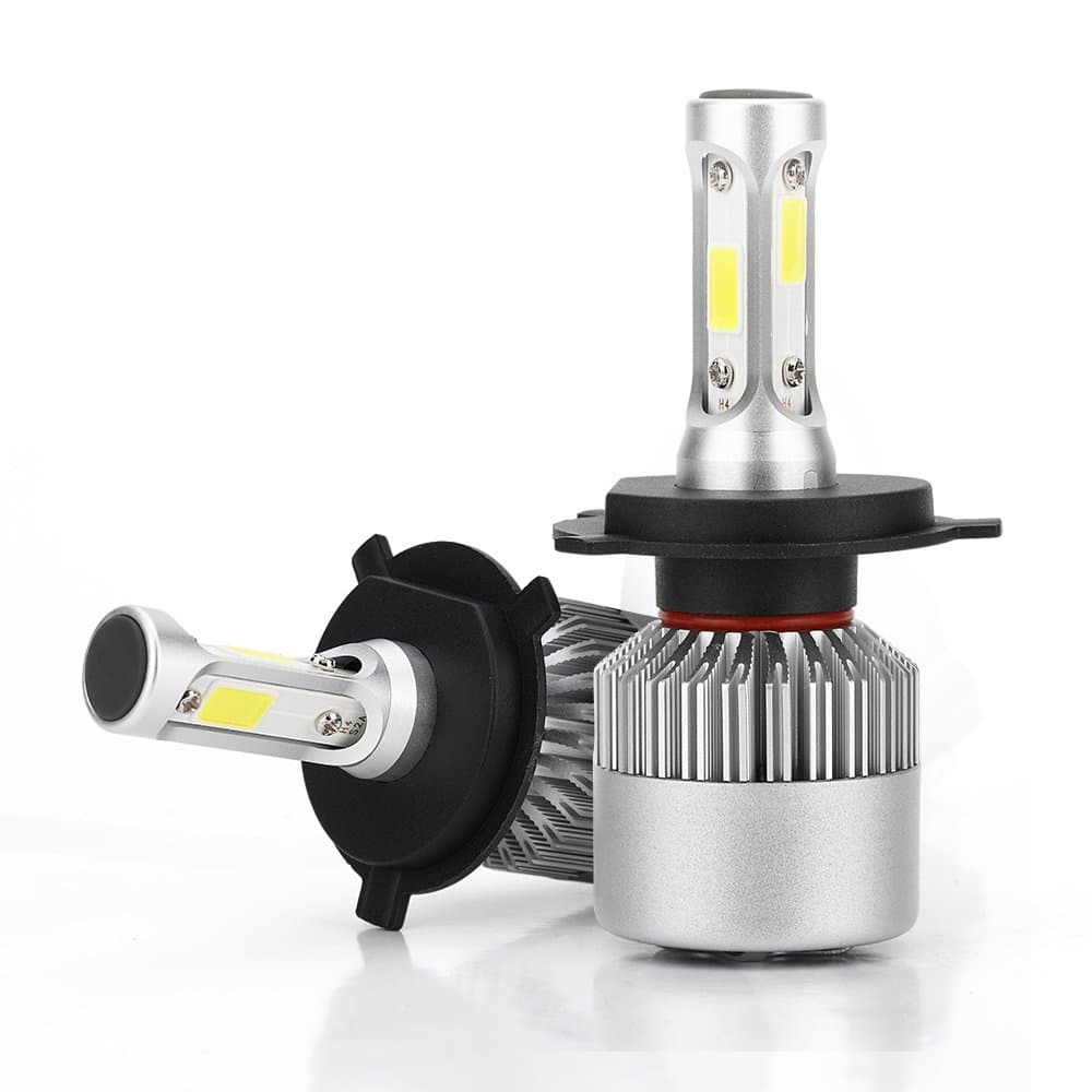 LED Headlight Bulbs,Greshare Headlamps All-in-One Conversion Kit - 100W,8000LM,6000K Cool White. (H4/HB2/9003)