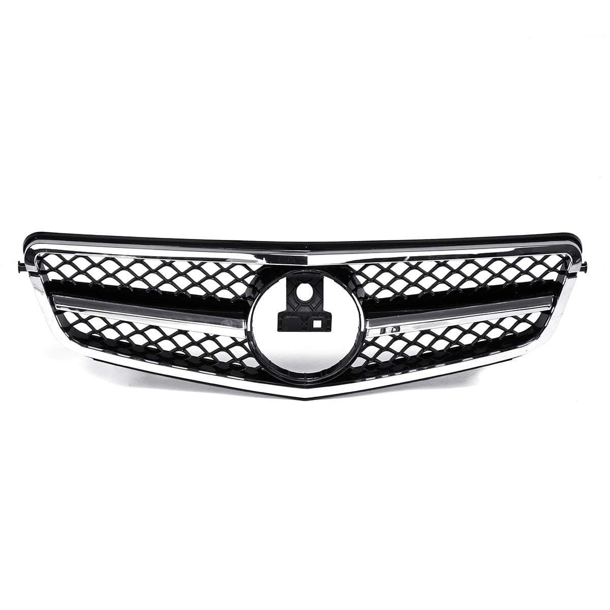 EVERAIE Grille Inserts Compatible Car Front Upper Grille AMG Style Grill Compatible with Mercedes C Class W204 C180 C200 C300 C350 2008-2014 (Color : Black, Size : M)