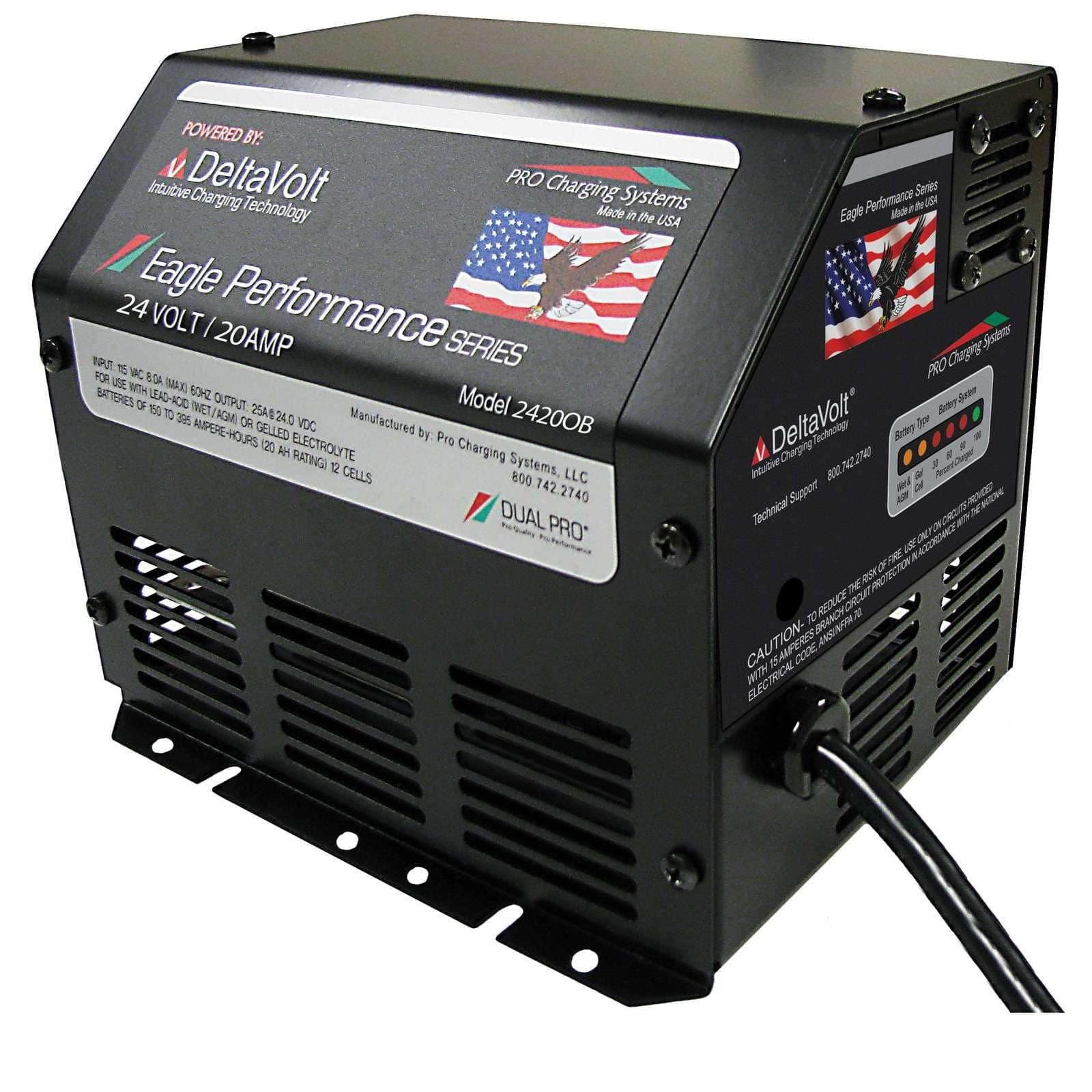 Dual Pro Eagle Performance Series I2420BRMLIFTIEC 24 Volt/20 Amp Output On Board RM Lift IEC
