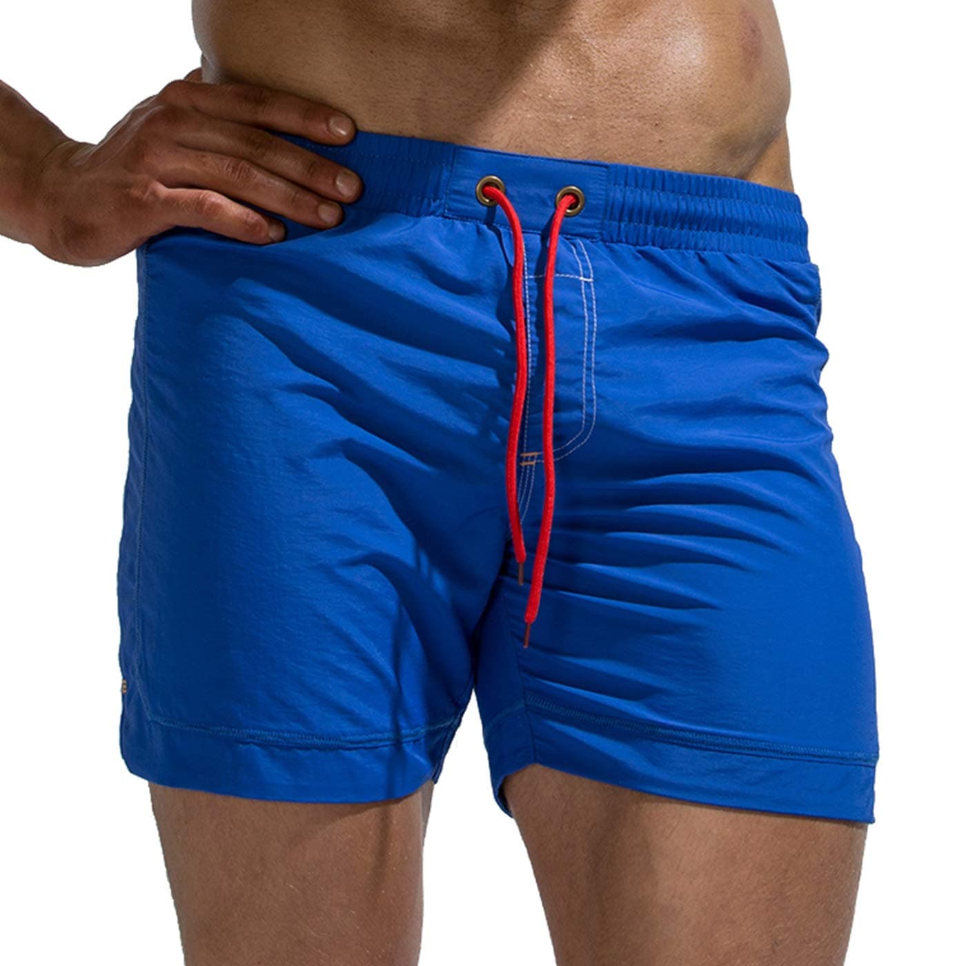 Beach Board Shorts Adjustable Drawstring Men Swim Trunks Bathing Suit Swimwear Shorts