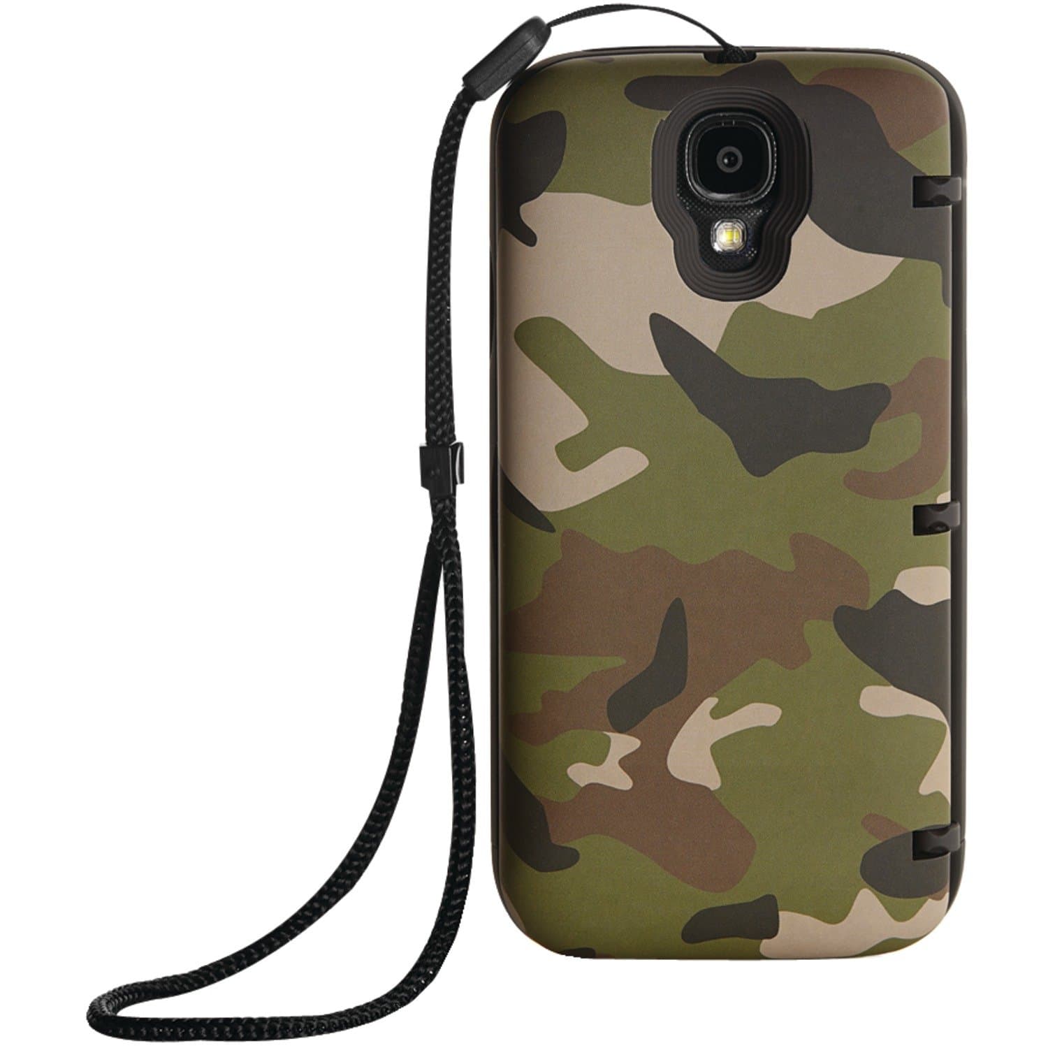 EYN (Everything You Need) Protective Case with Built-In Storage for Samsung Galaxy S4 - Camouflage