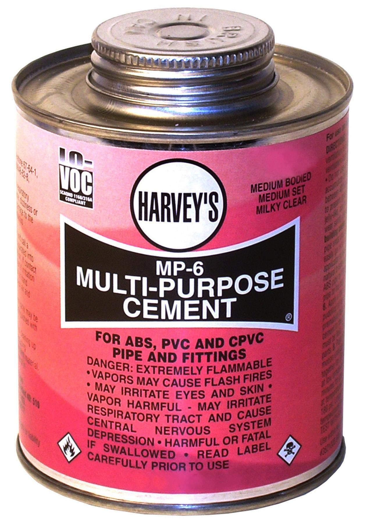 MP-6 MULTI-PURPOSE CEMENT PVC, ABS, CPVC CLEAR 16OZ [DIY & Tools] [DIY & Tools]