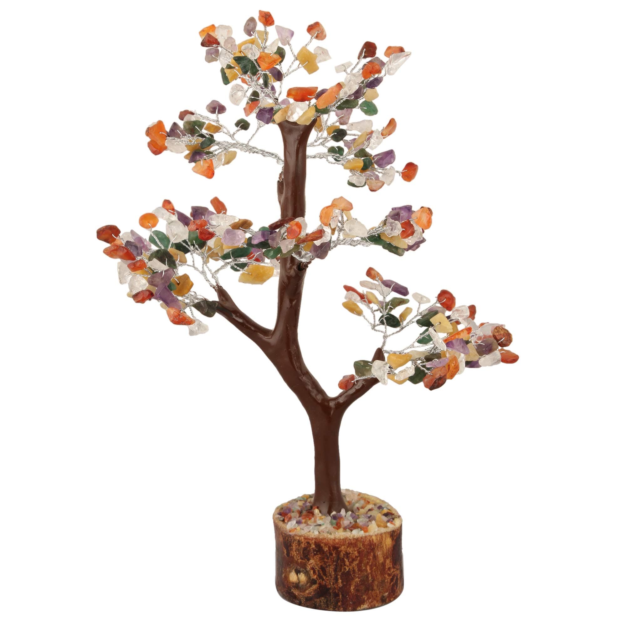 Chakra Tree - Crystal Tree - Feng Shui Tree - Crystal Tree for Positive Energy - Money Crystal Stone - Bonsai Tree - Chakra Tree of Life Decor - Tree of Life Sculptures Tabletop - Good Luck Gifts