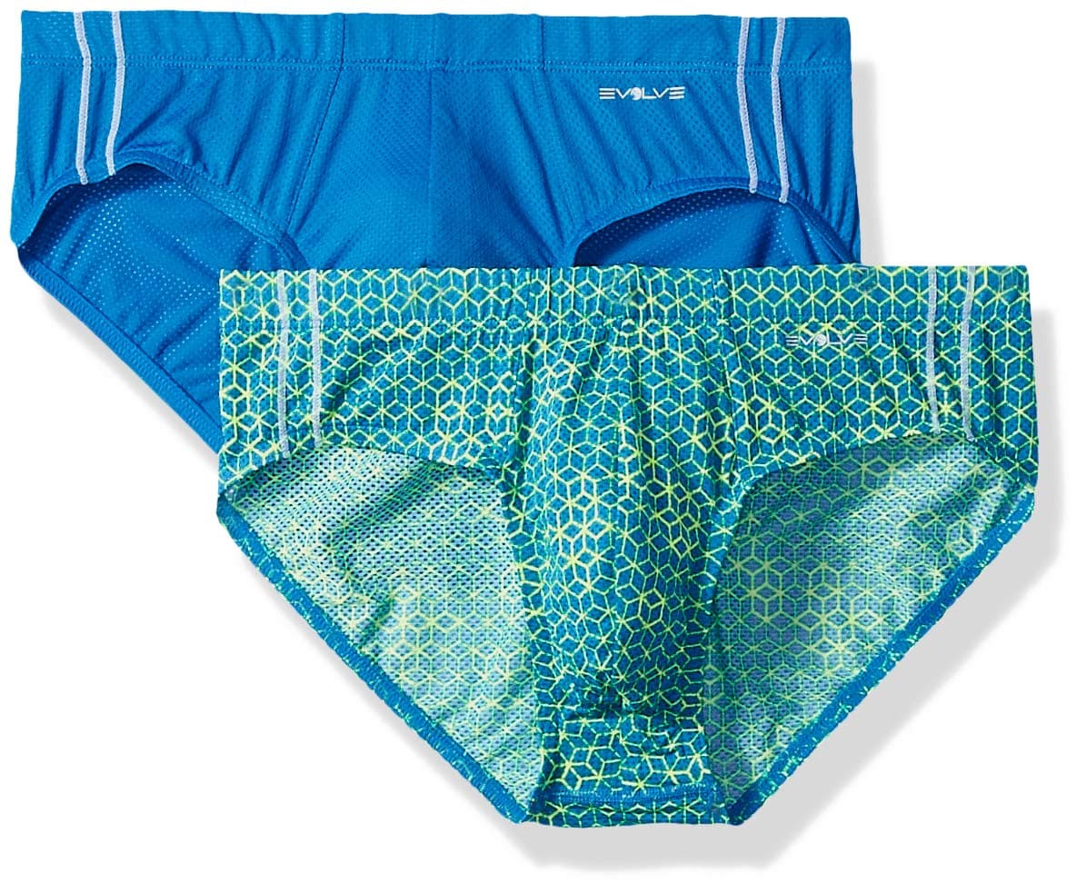2(X)IST Evolve by Men's Micro Mesh Comfort No Show Brief Multipack