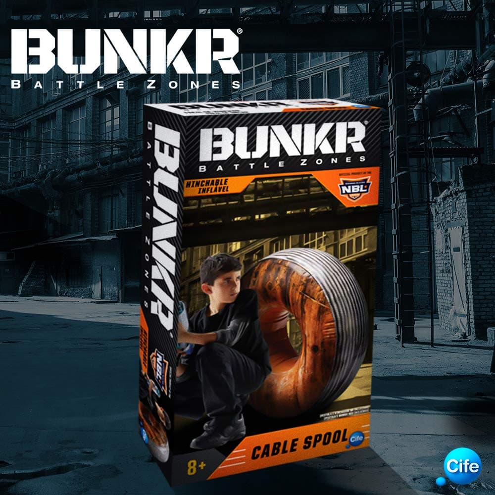BUNKR – Assorted Buttle Zone Take Cover Cable Spool, Multicoloured (Cife 41679)