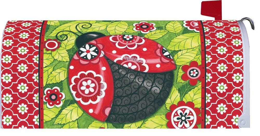 Custom Decor Patterned Ladybug Mailbox Cover