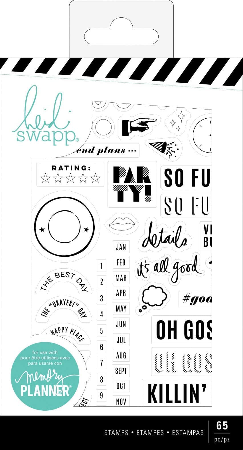 Heidi Swapp 314402 Stamp, Multi 65 Piece