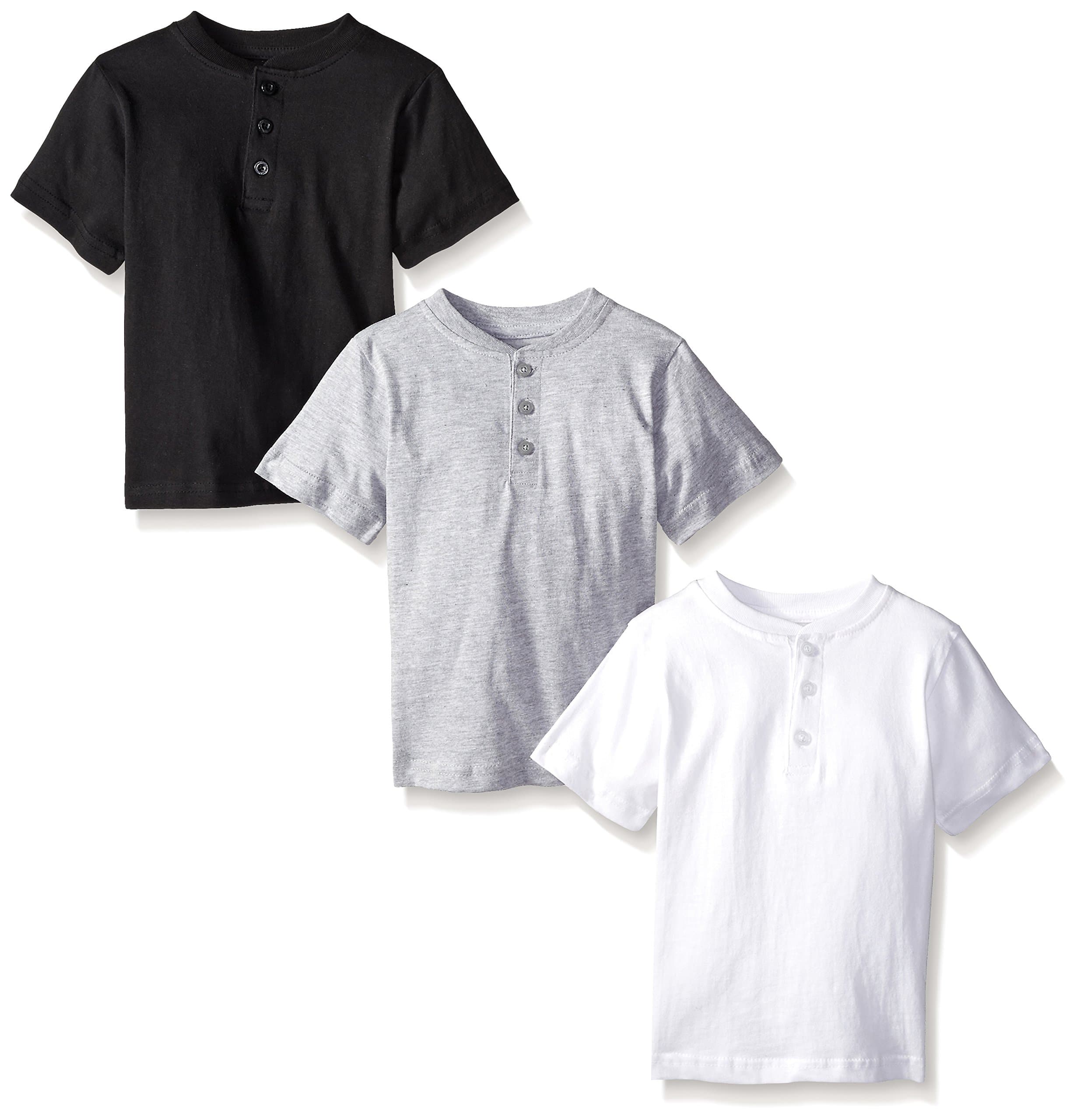 Boys 3 Piece Pack Henley Shirt