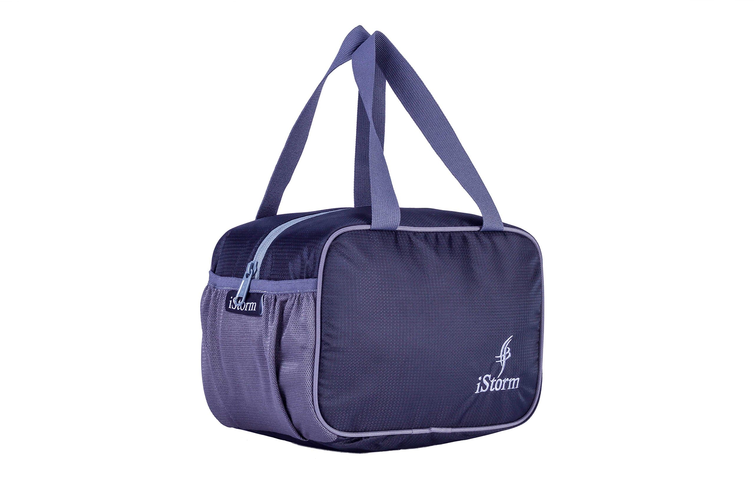 Istorm Polyester Black and Grey Lunch Bag XL