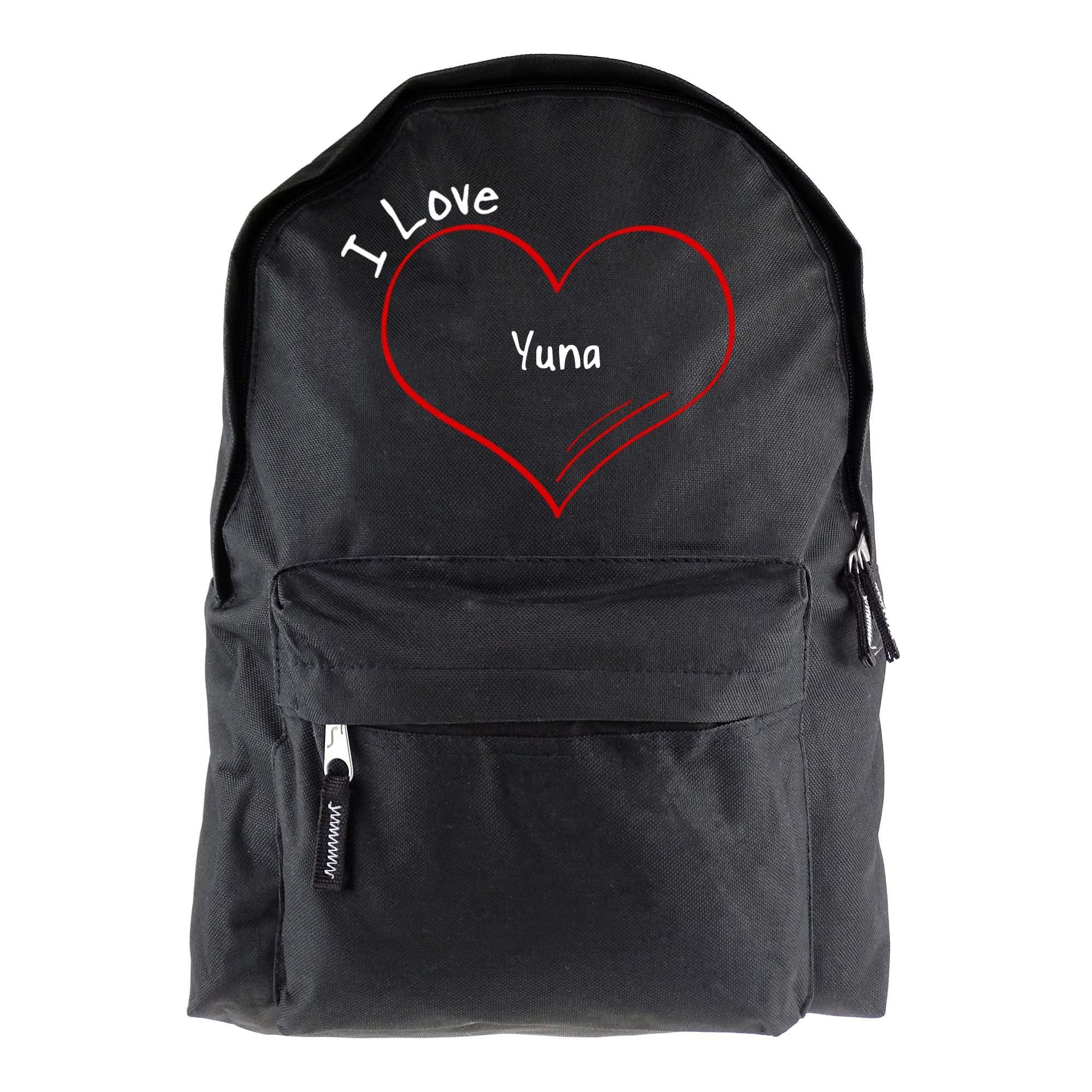 Rucksack Modern I Love Yuna Black