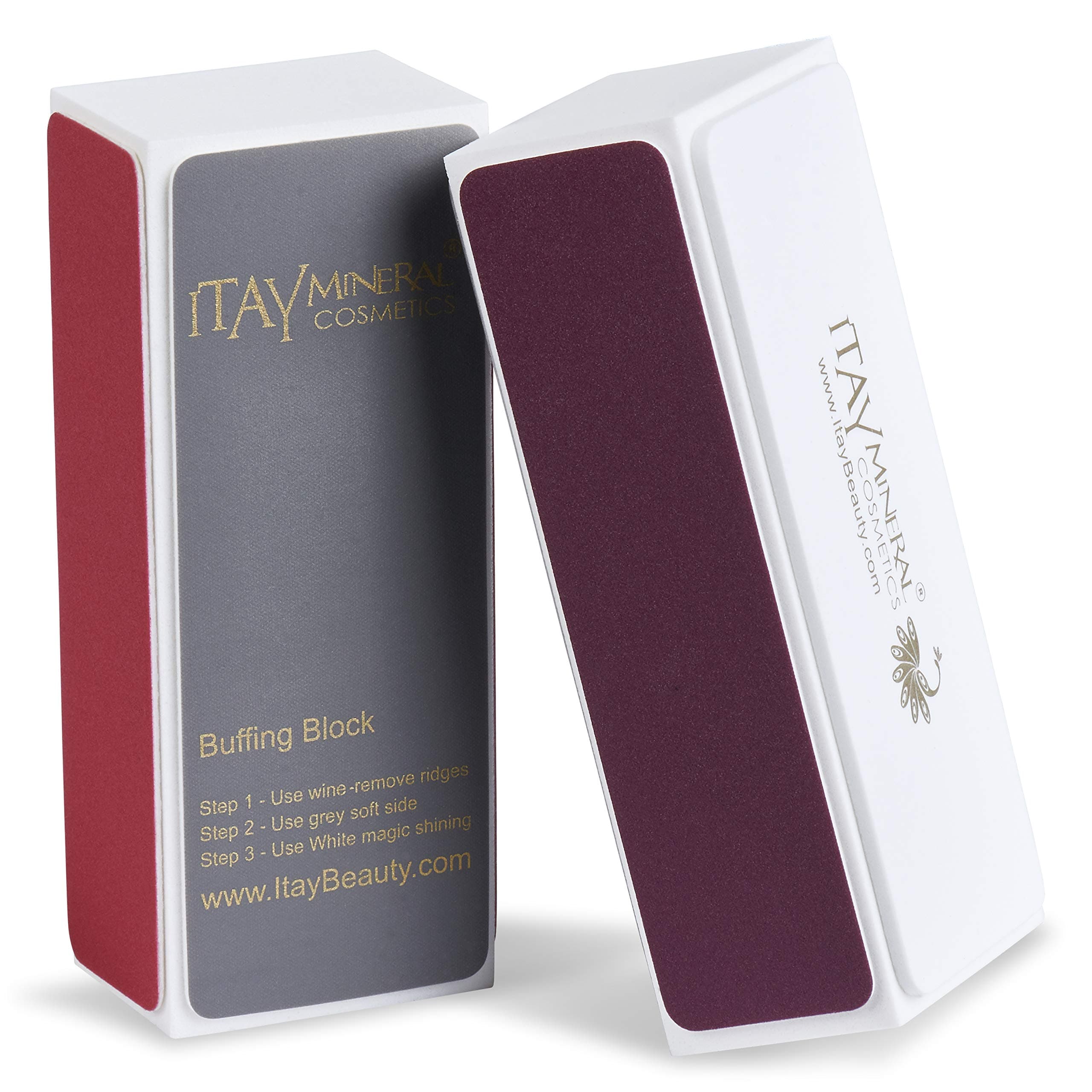 4 Way Nail Buffer And Shine Kit By Itay Mineral Cosmetics, Nail Buffer For Natural Nails – File, Smooth, Shine (1 Nail Buffer)