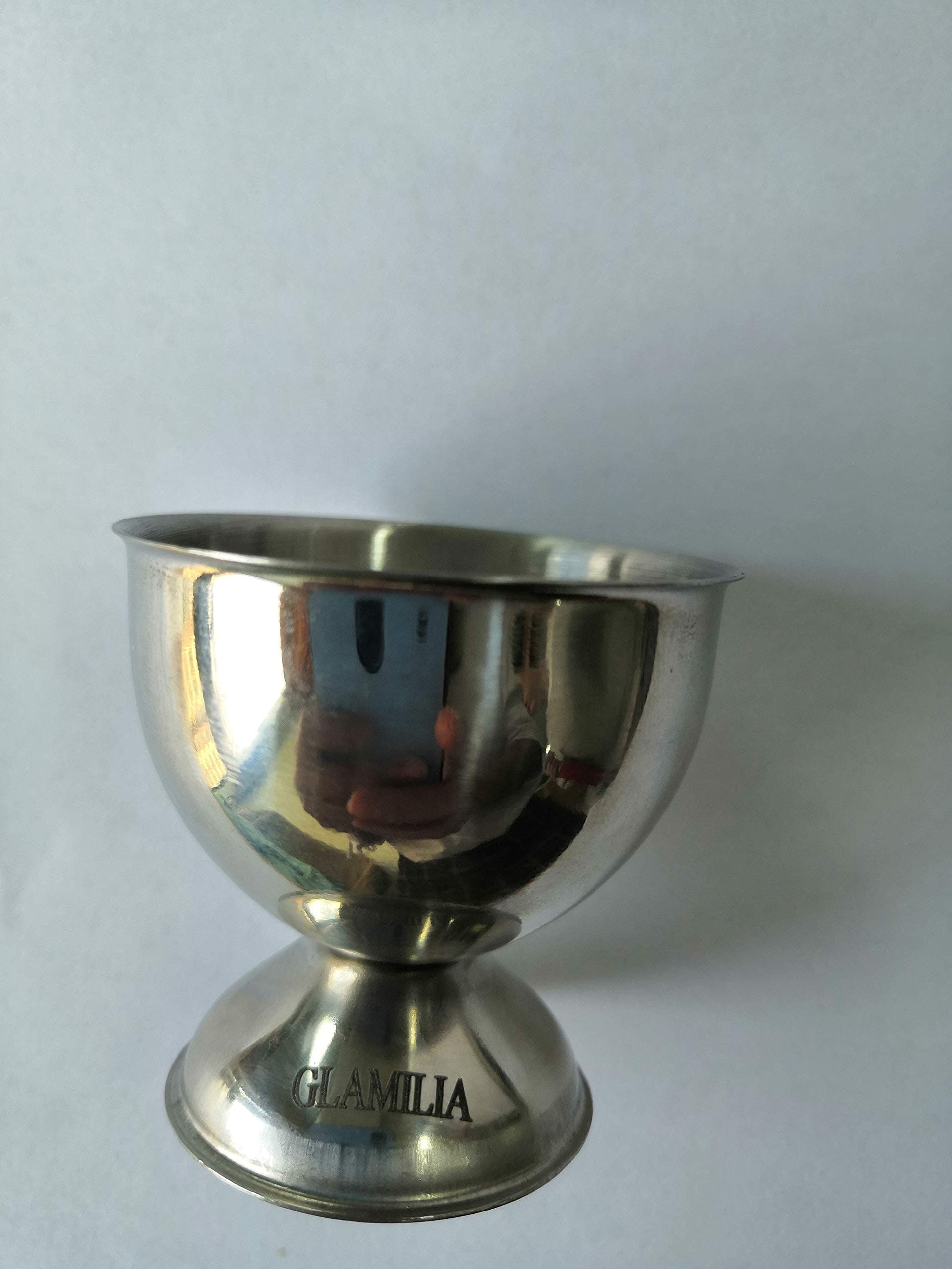 GLAMILIA Egg Cups Cracker Topper Set, Egg Cups for Soft Boiled Eggs, Egg Cracker Topper Separator Tool, Egg Holder for Soft Boiled Eggs, Soft Boiled Egg Holder (Include 2 Cups, 2 Spoons, 1 Topper)